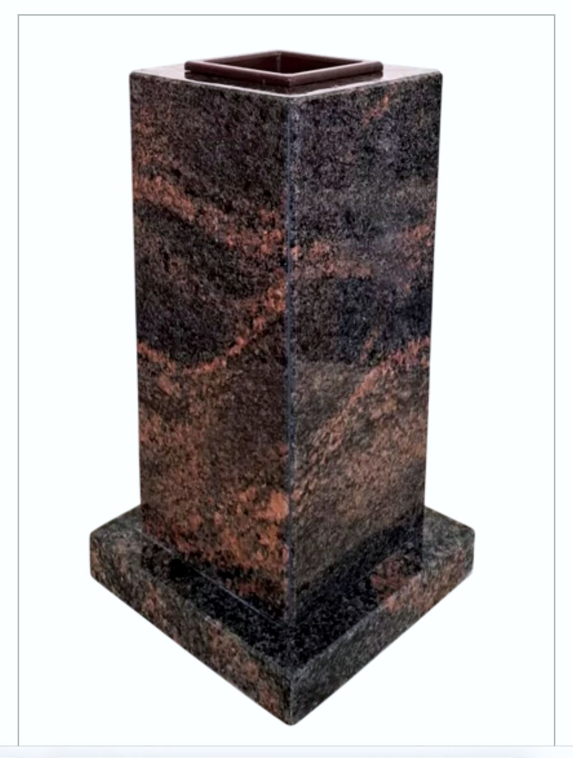 Sarkanā granīta vāze VGR08