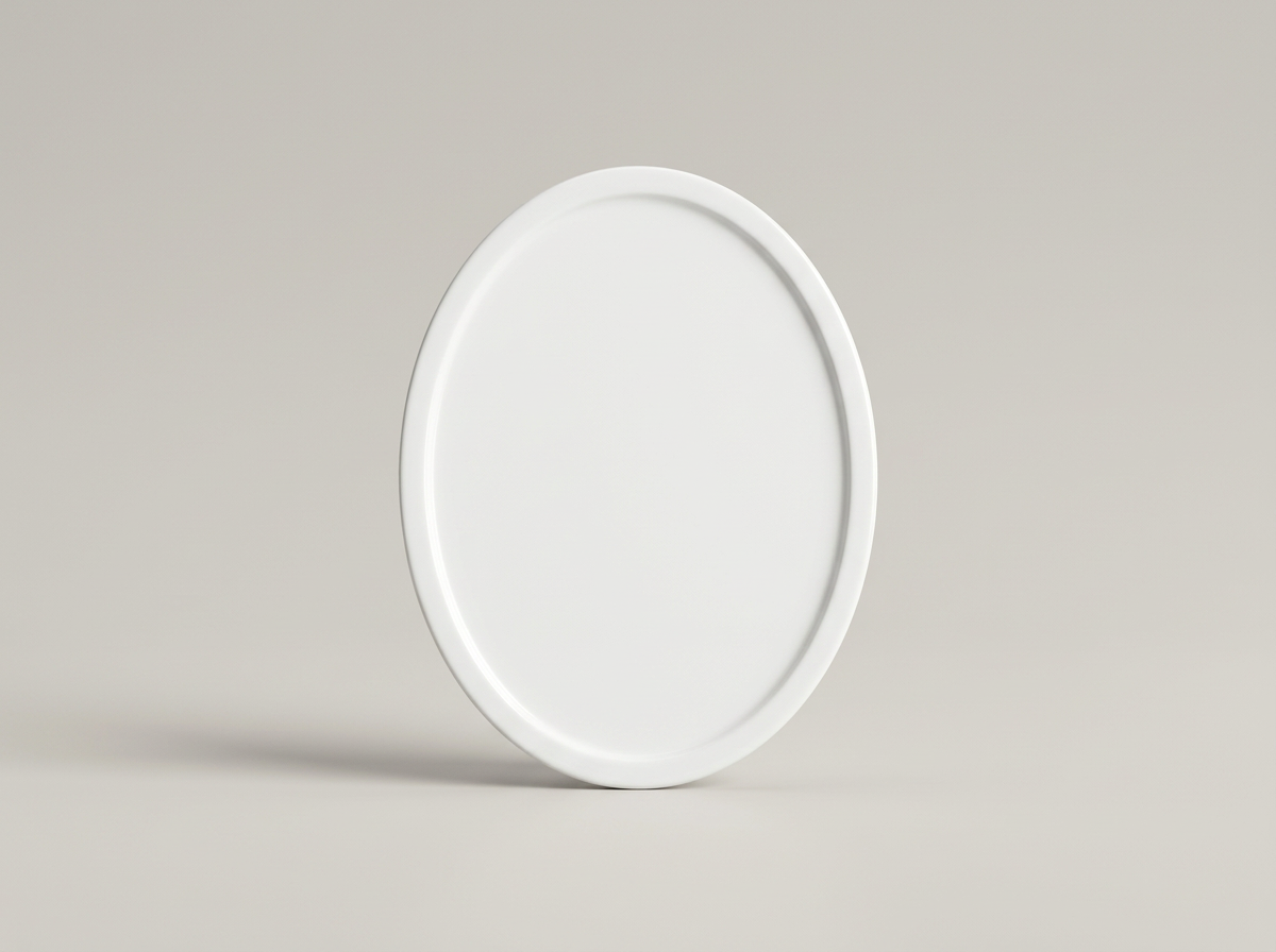 Ovāla porcelāna plāksne
